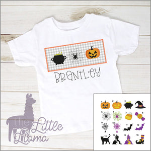 Halloween Stitched Appliqué Trio  | 32 MINI DESIGNS