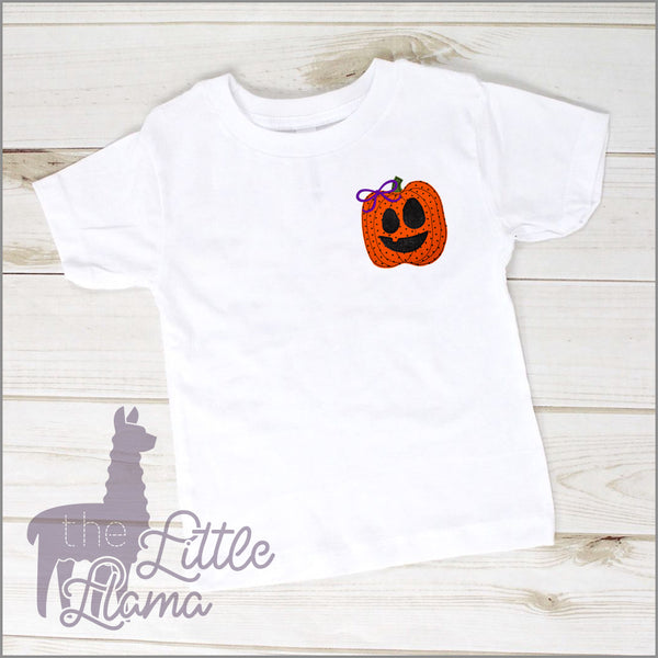 Halloween Jack-o-lantern Appliqué  | BOY & GIRL | SMALL