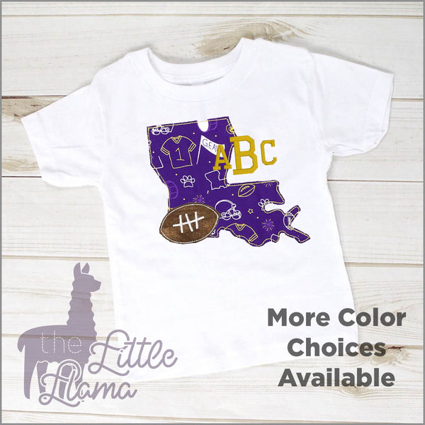 Louisiana State College Football Appliqué  | GIRL