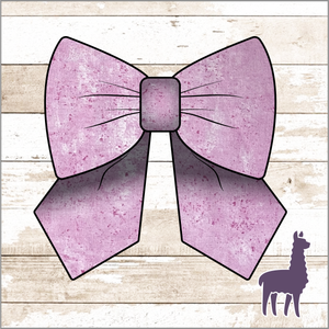 Monogram Light Pink Textured Bow