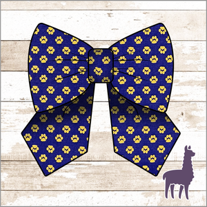 Monogram Paws Bow