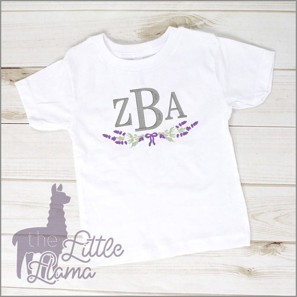 Lavender Monogram  | LARGE