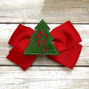 Christmas Tree Feltie Clip | Monogram