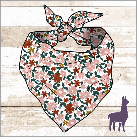 Muted Floral Bandana