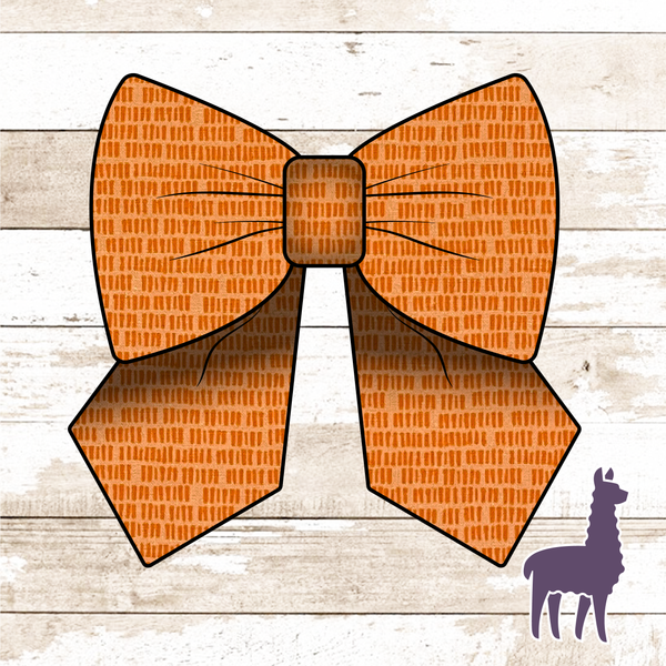 Monogram Orange Miller Bow