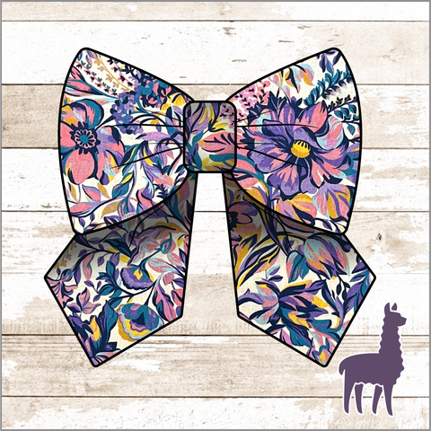 Monogram Exotic Large Floral Bow