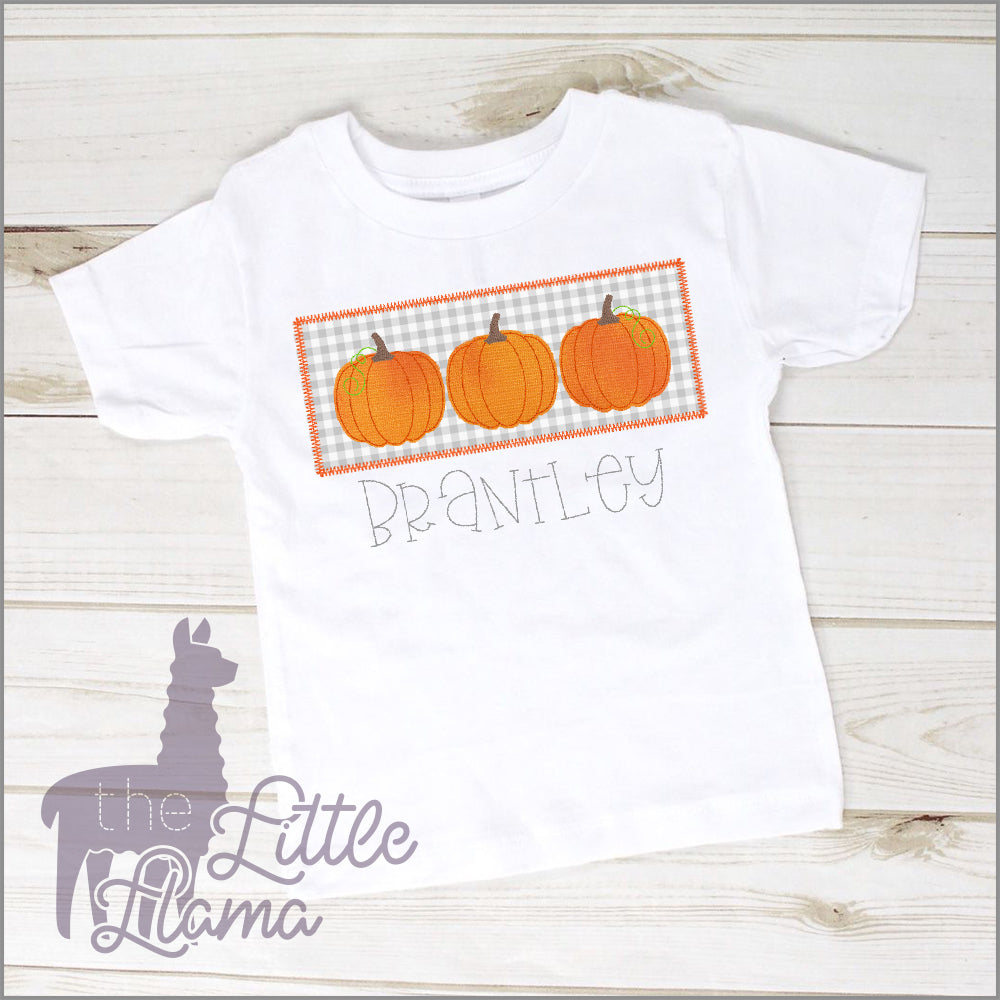 Pumpkin Classic Appliqué Trio  | BOY