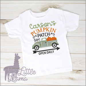 Pumpkin Patch Truck Appliqué