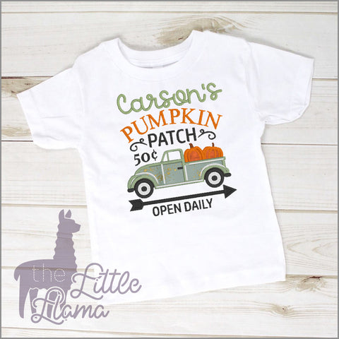 Pumpkin Patch Truck Appliqué