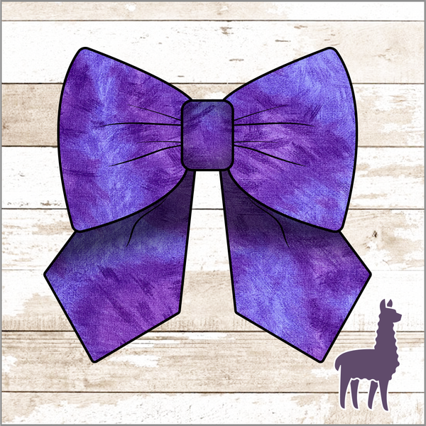 Monogram Purple Texture Bow