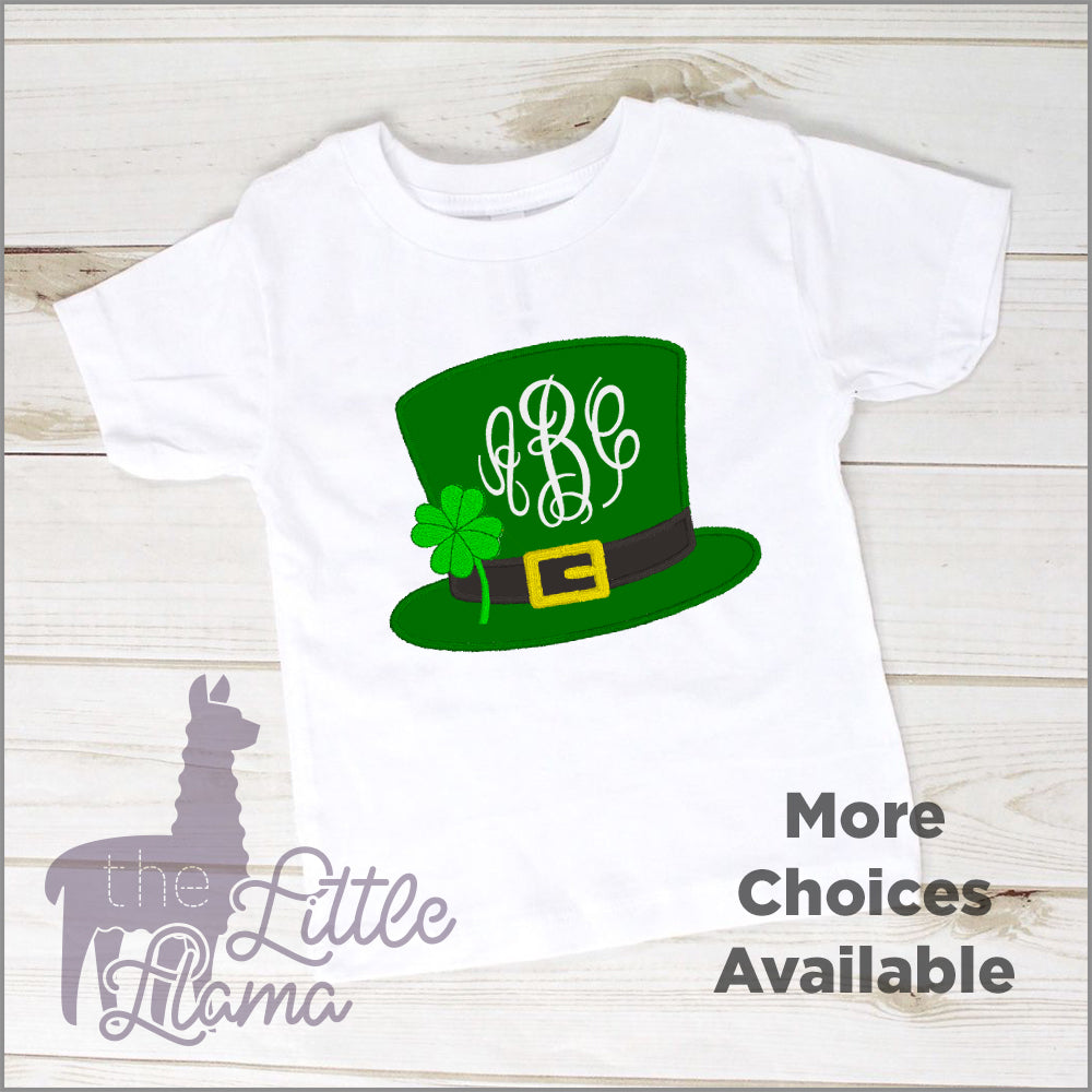 Leprechaun Hat Appliqué Monogram