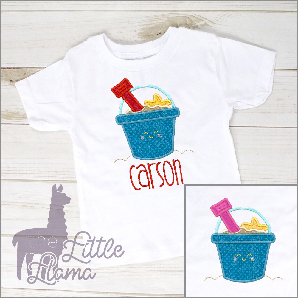 Beach Sand Pail Appliqué | BOY & GIRL