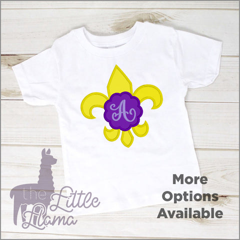 Fleur De Lis Monogram Appliqué | LSU | LARGE