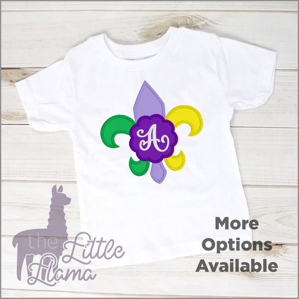 Fleur De Lis Monogram Appliqué | MARDI GRAS