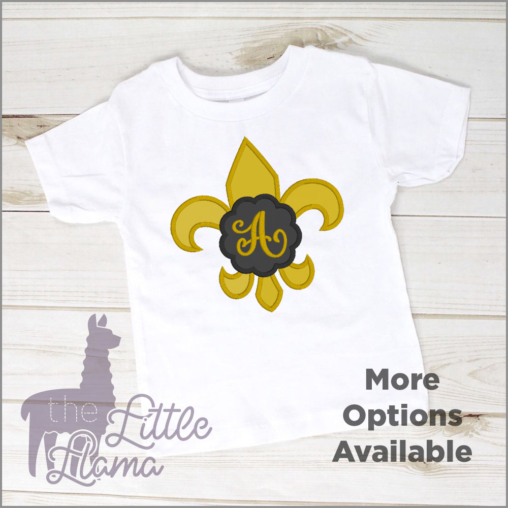 Fleur De Lis Monogram Appliqué | SAINTS | LARGE