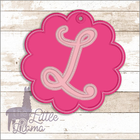 Bag Scallop Monogram Tag