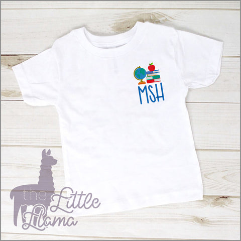 School Mini Embroidery Monogram  | BOY