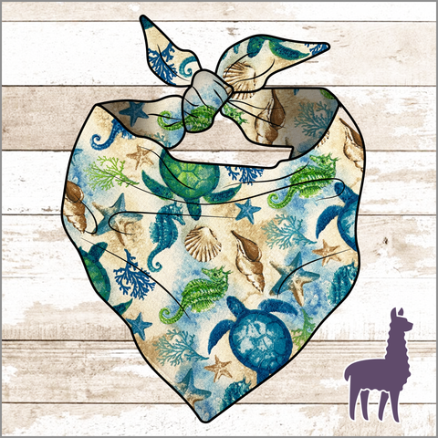 Beach Print Bandana