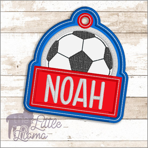 Bag Soccer Name Tag