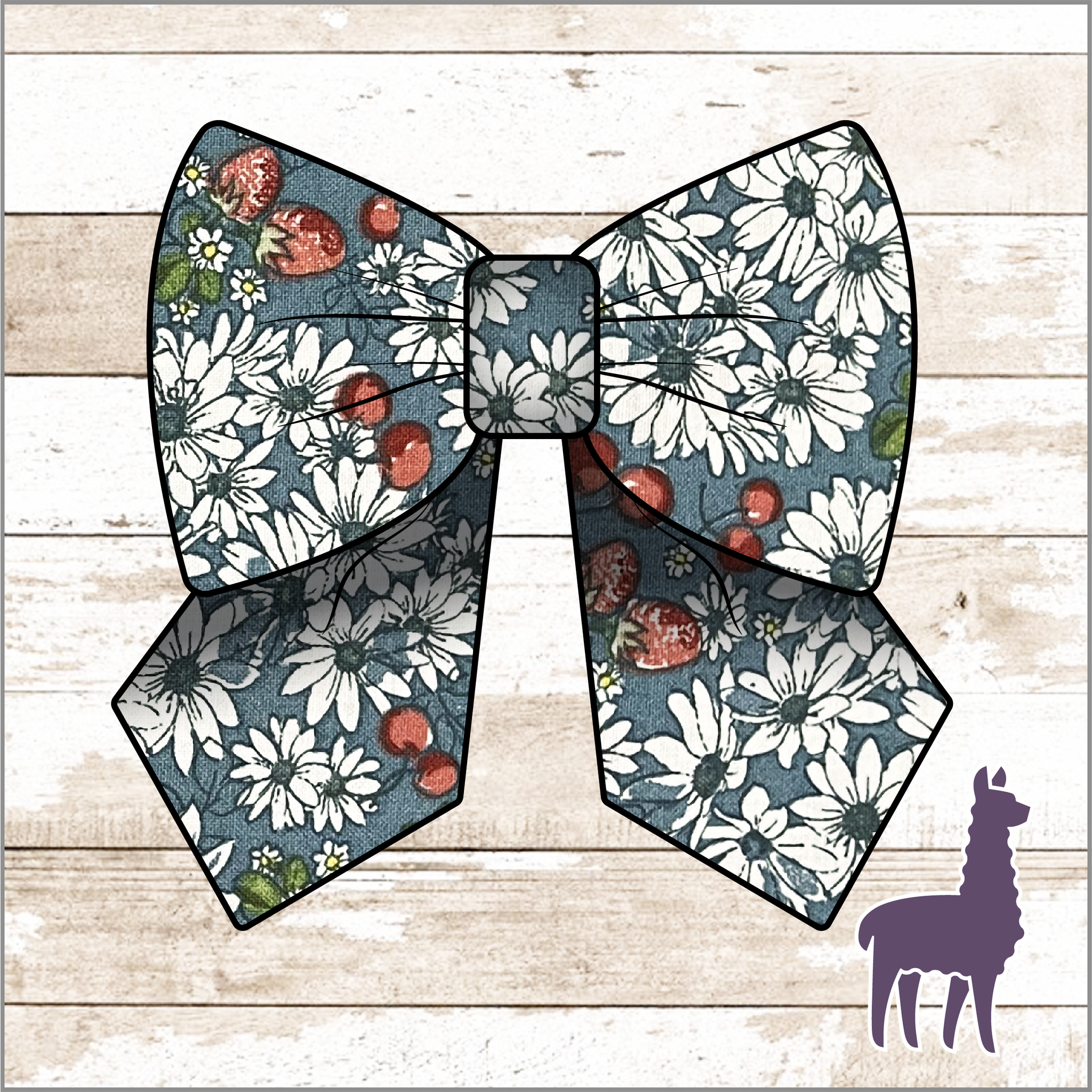 Monogram Spring Flower & Berries Bow