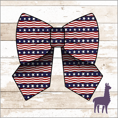 Monogram Stars & Waves Bow