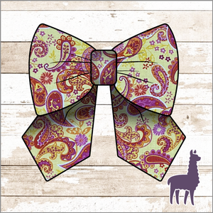 Monogram Paisley Bow