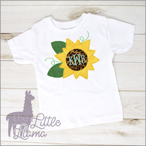 Sunflower Monogram Appliqué