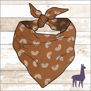 Boho Terracotta Rainbows Bandana