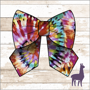 Monogram Tie-Dye Bow