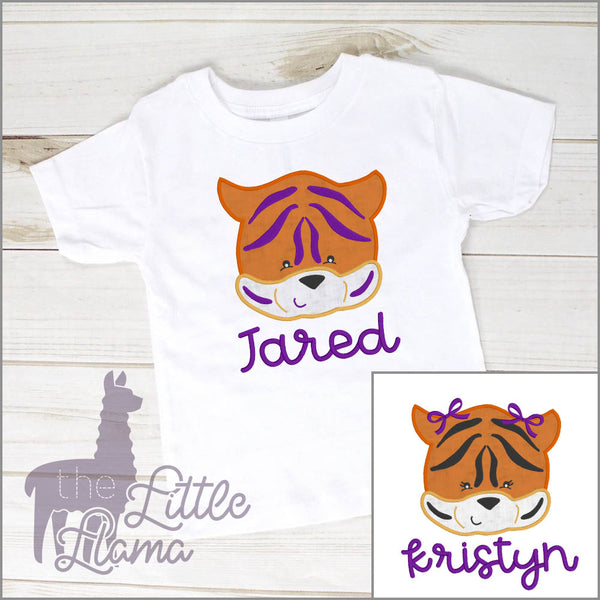 Tiger Head Appliqué  | BOY & GIRL