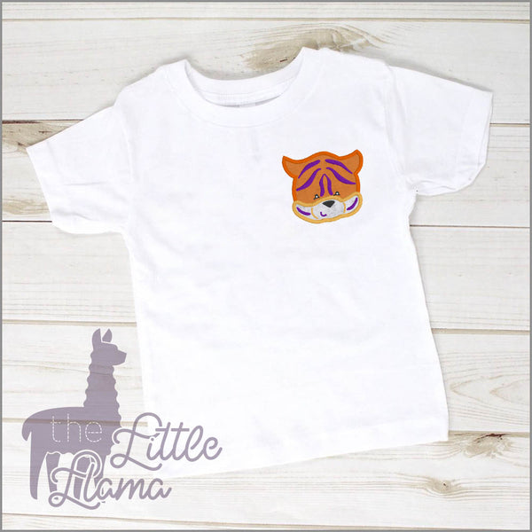 Tiger Head Appliqué  | BOY & GIRL | SMALL