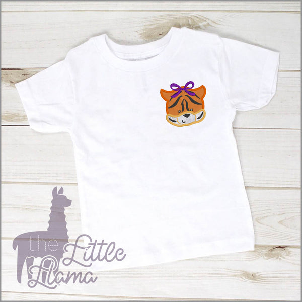 Tiger Head Appliqué  | BOY & GIRL | SMALL