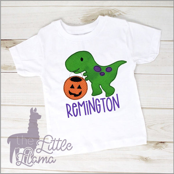 Trick-or-Treat Rex Appliqué  | BOY & GIRL