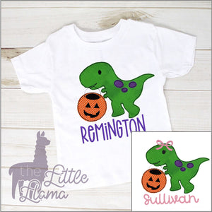 Trick-or-Treat Rex Appliqué  | BOY & GIRL