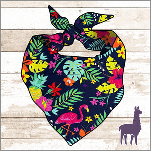 Tropical Print Bandana