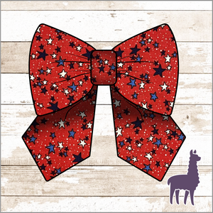 Monogram USA Red Stars Bow