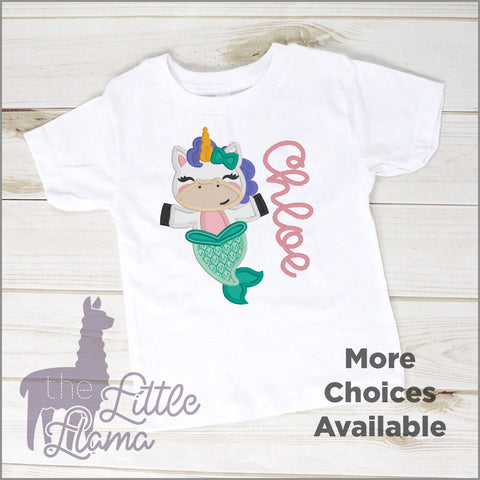 Unicorn Mermaid Appliqué