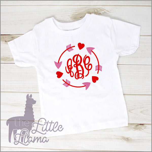 Valentines Arrow Monogram | LARGE