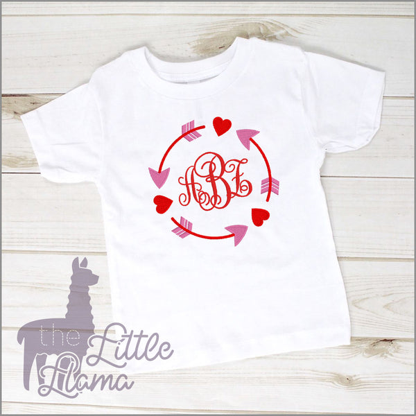 Valentines Arrow Monogram | LARGE