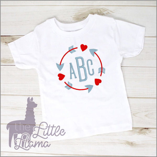 Valentines Arrow Monogram | LARGE