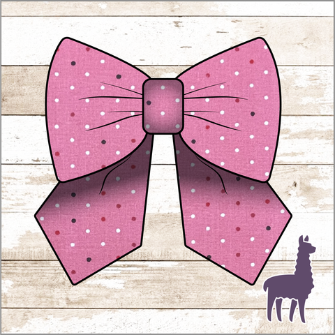 Monogram Valentines Polka-dots Bow