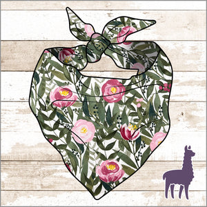 Watercolor Floral Bandana
