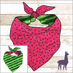 Watermelon Bandana | REVERSIBLE