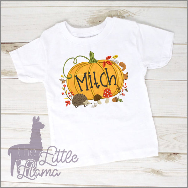 Wildlife Pumpkin Appliqué  | BOY & GIRL