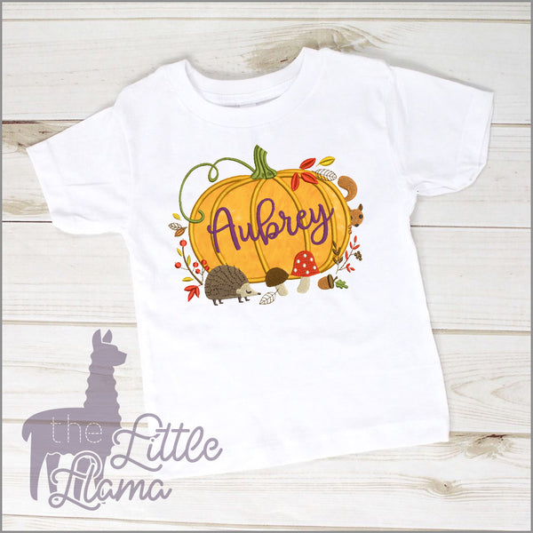 Wildlife Pumpkin Appliqué  | BOY & GIRL