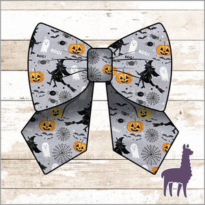 Monogram Halloween Bow