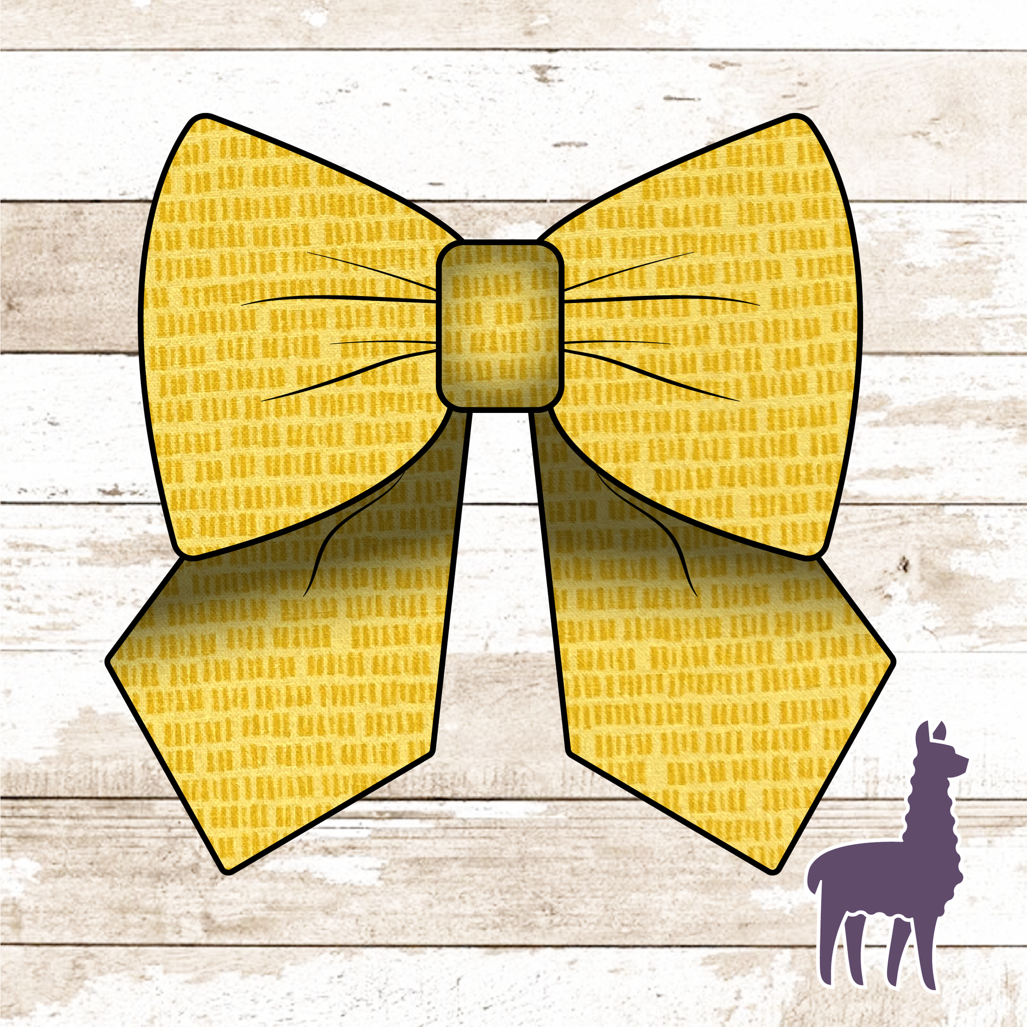 Monogram Yellow Miller Bow