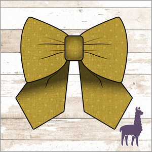 Monogram Yellow with Yellow Dots Bow