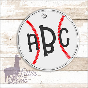 Bag Monogram Tag | Baseball/Softball