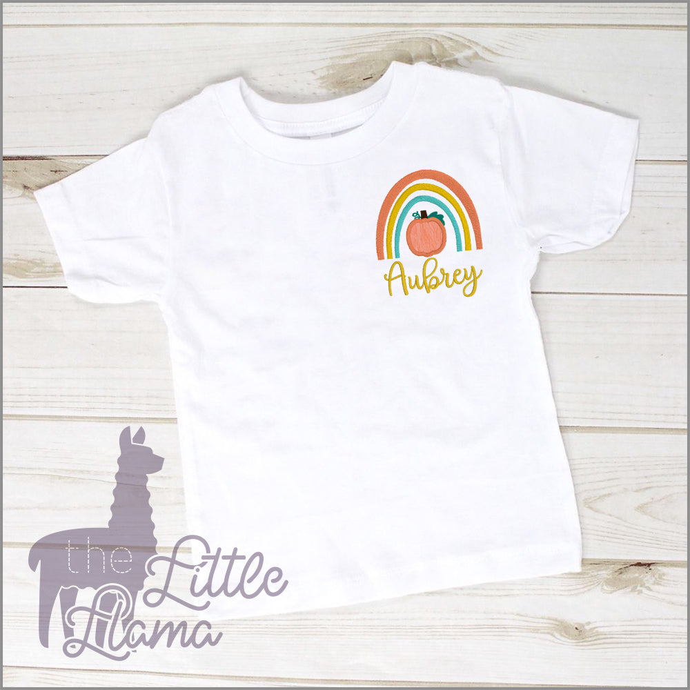 Fall Boho Rainbow Appliqué  | SMALL